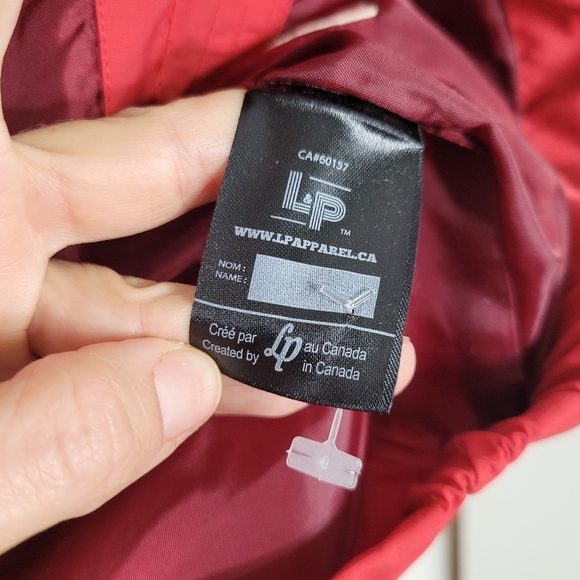 L&P Apparel Lightweight Red Rainbow Stripes Zipper Front Pockets Hoodie Small - Picture 5 of 13